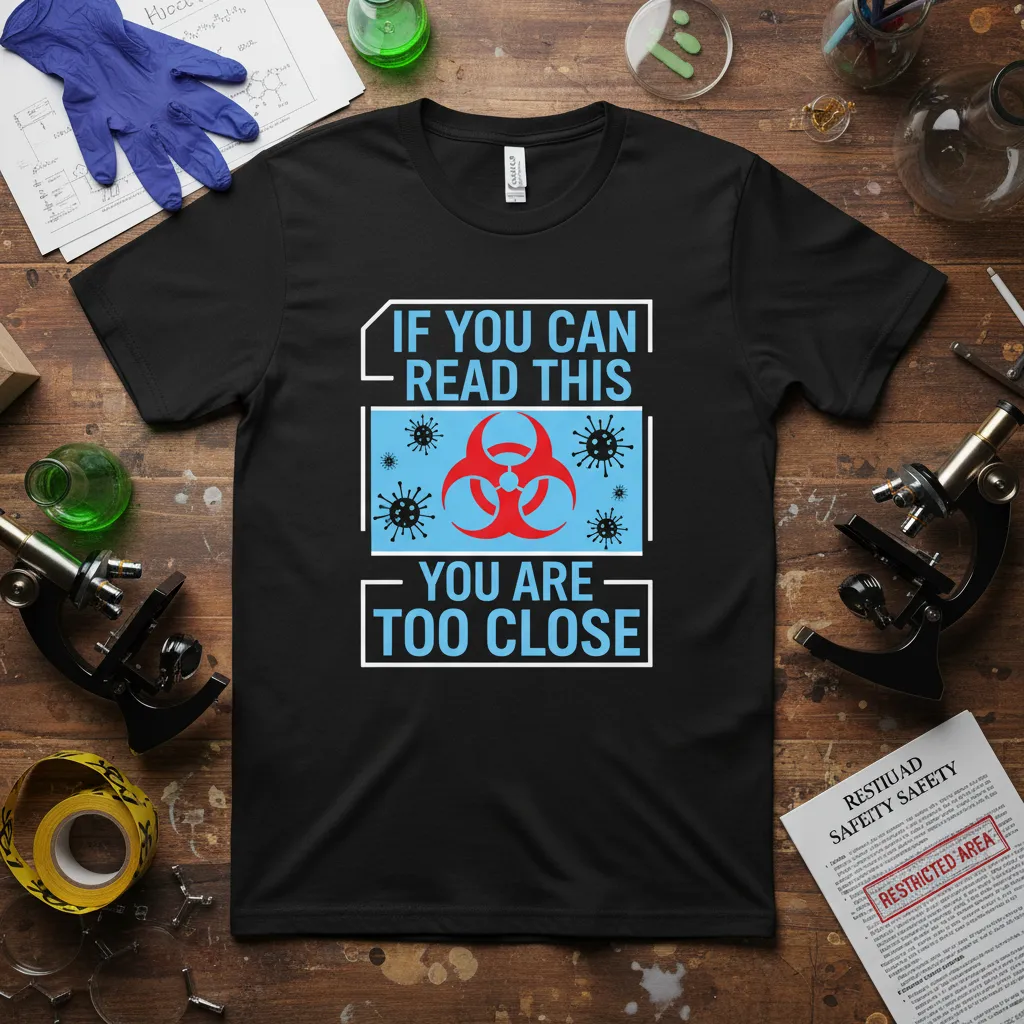 If You Can Read This You Are Too Close T-Shirt Science Humor