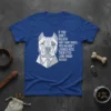 Geometric pitbull head design with quote "If You Don't Believe They Have Souls You Haven't Looked Into Their Eyes Long