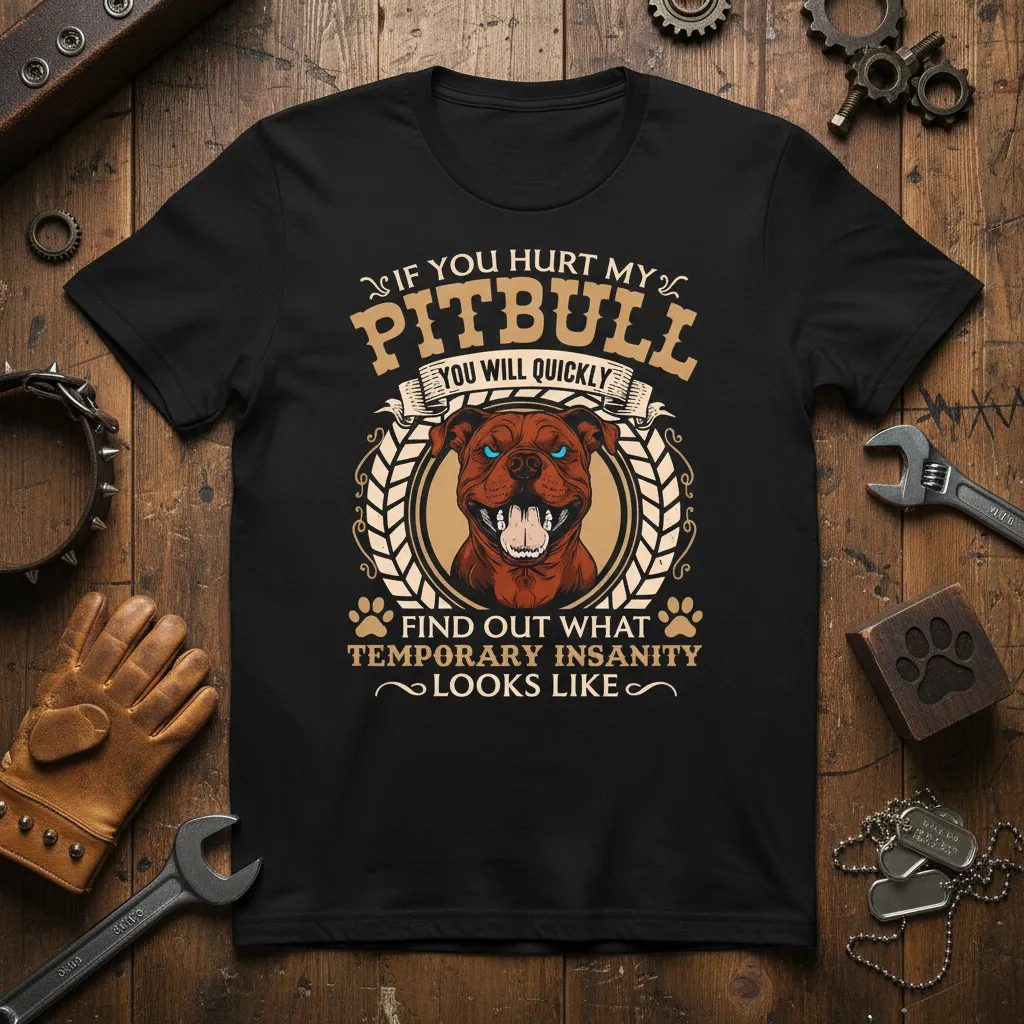 If You Hurt My Pitbull You Will Quickly Find Out What T-Shirt