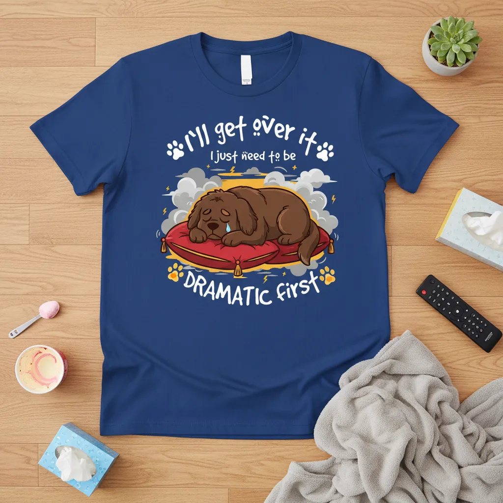 I’ll Get Over It Dramatic Dog T-Shirt Funny Pet Lover Gift