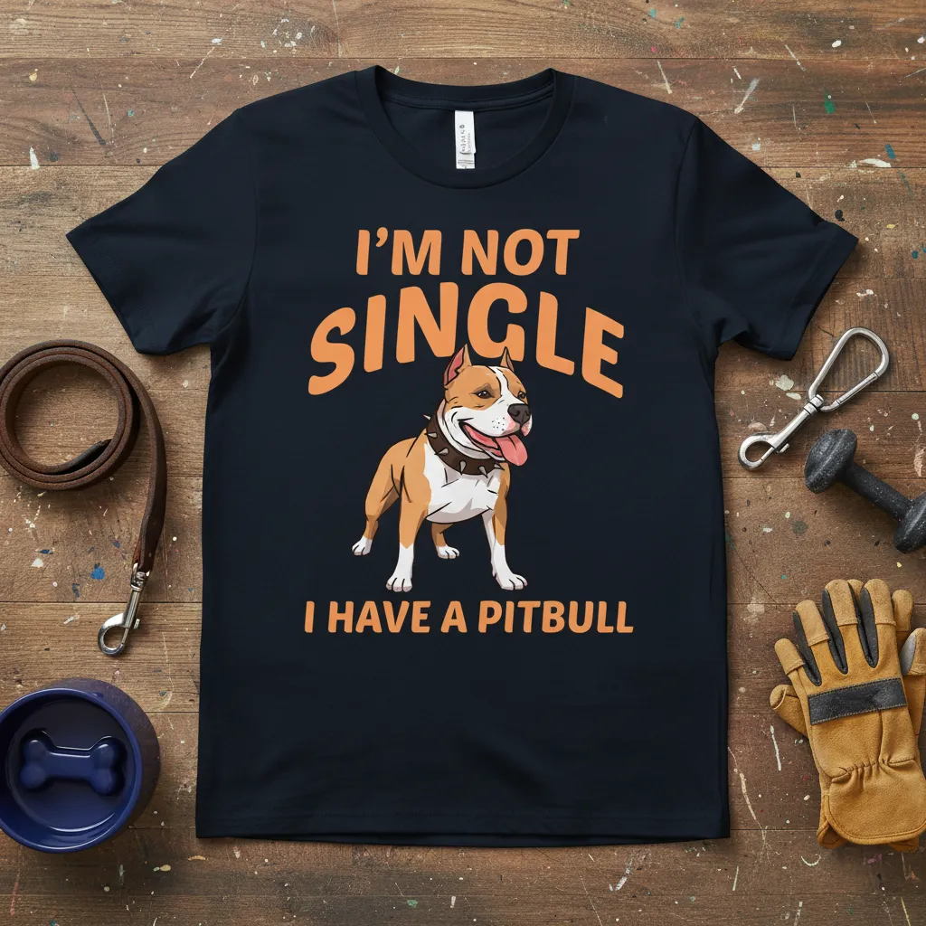 I’m Not Single I Have a Pitbull Dog Lover T-Shirt