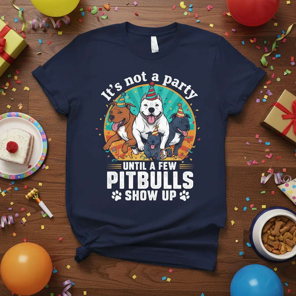It’s Not a Party Until Pitbulls Show Up T-Shirt
