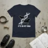 It's In My DNA t-shirt with pitbull silhouettes on a DNA strand graphic