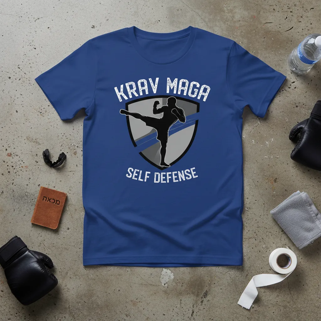 Krav Maga Self Defense T-Shirt Martial Arts Training Gear
