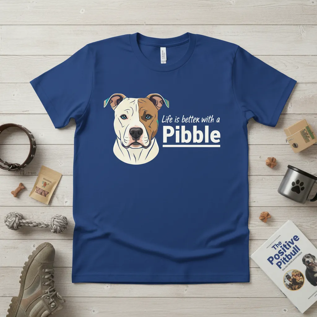 Life Is Better With a Pibble Pitbull Lover T-Shirt
