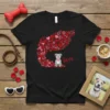 love pitbull t-shirt eye-catching graphic design printed on comfortable cotton t-shirt