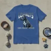 Loyalty On Four Paws t-shirt design featuring a pitbull graphic and bold text