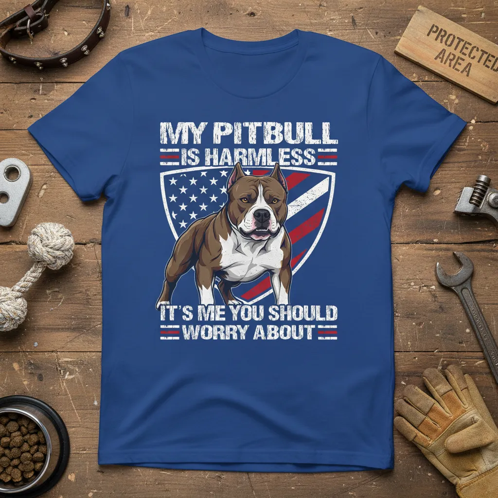 My Pitbull Is Harmless It’s Me You Should Worry About Tee