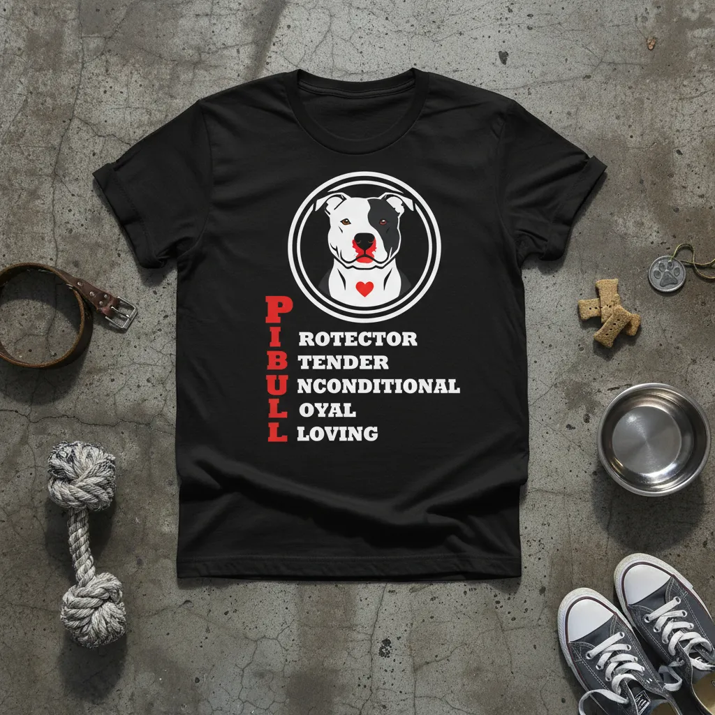 P I B U L Pitbull Protector Tender Loyal Tee