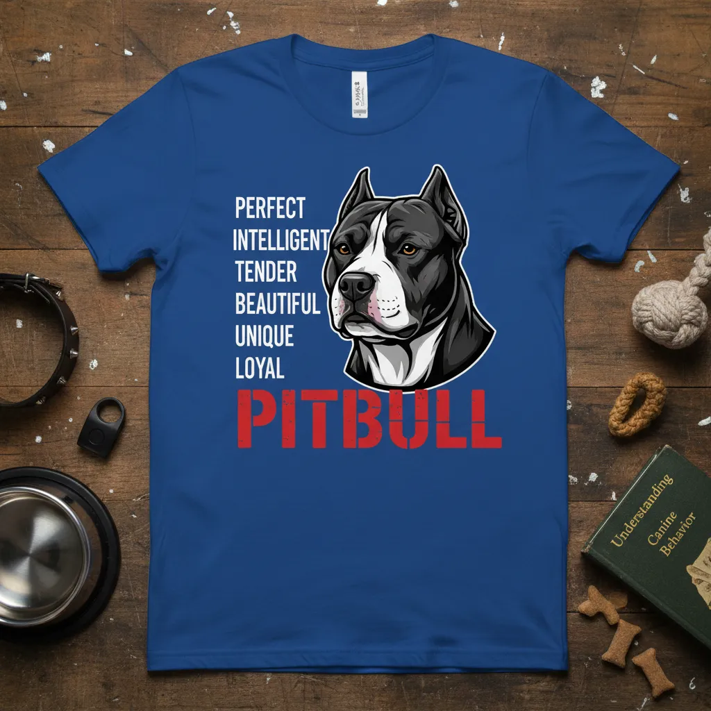 Perfect Intelligent Tender Beautiful Unique Loyal Pitbull T-Shirt
