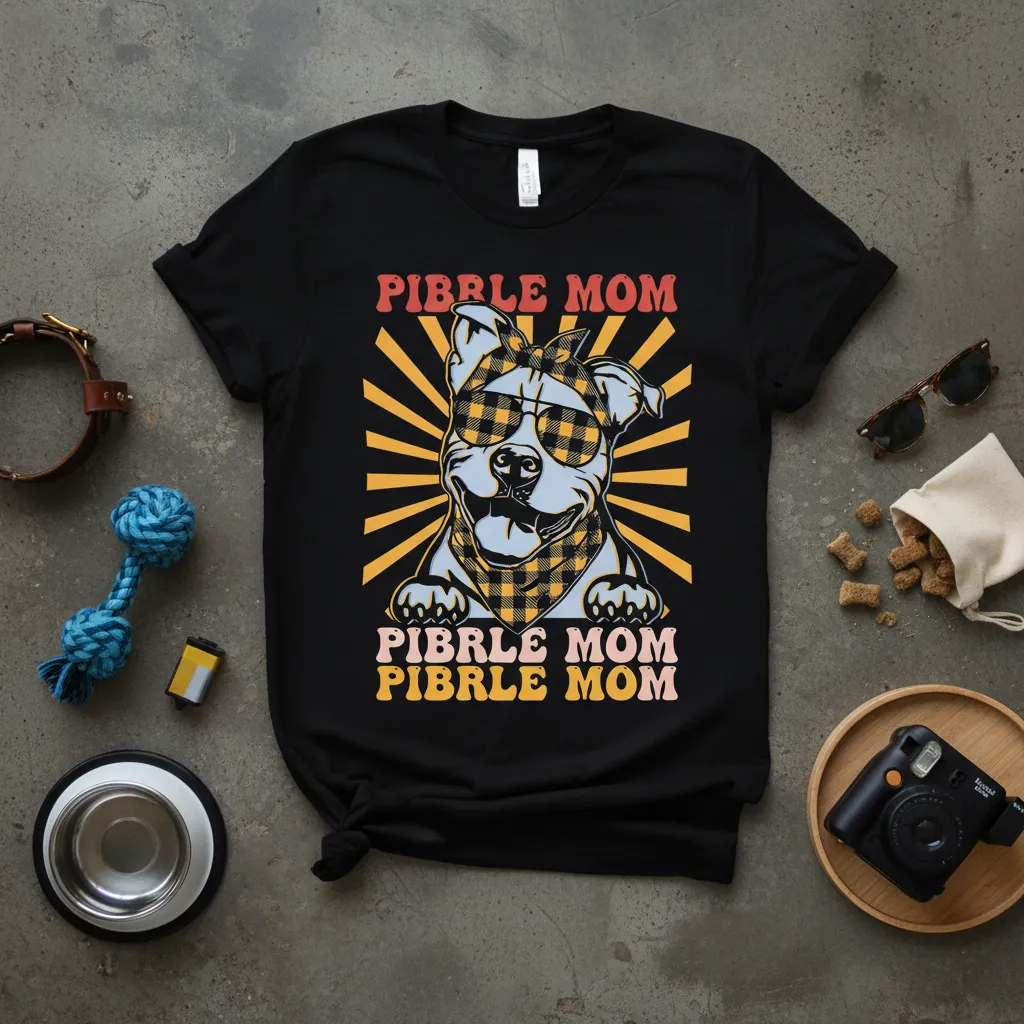 Pibrle Mom Pibrle Mom Dog Lover T-Shirt Gift