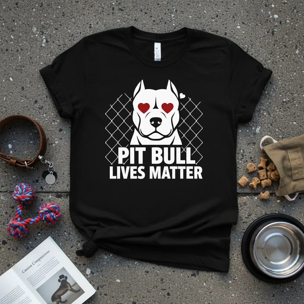 Pit Bull Lives Matter T-Shirt Dog Lover Gift Idea