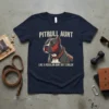 Pitbull Aunt Like A Regular Aunt But Cooler t-shirt with pitbull graphic and text