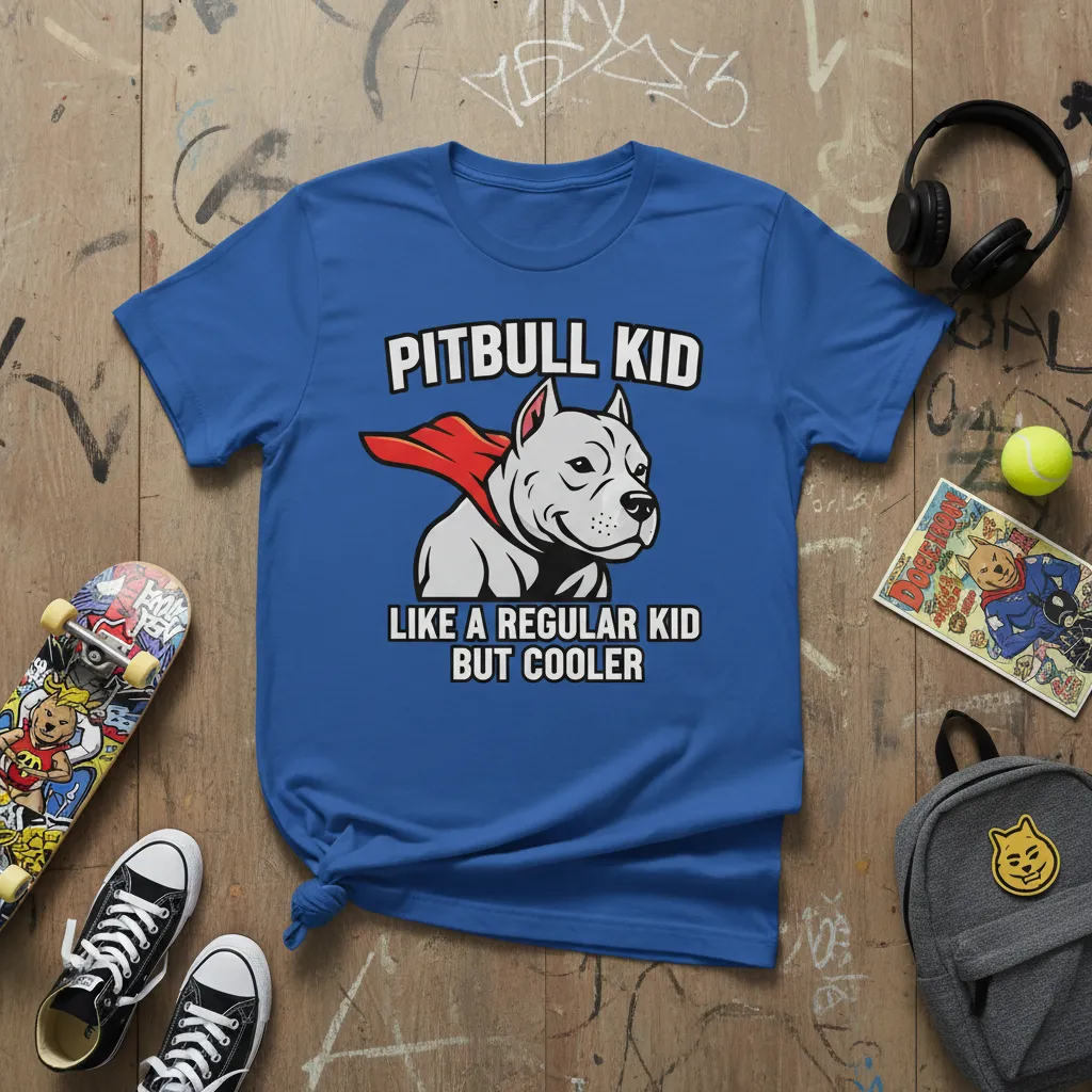 Pitbull Kid Like a Regular Kid but Cooler T-Shirt