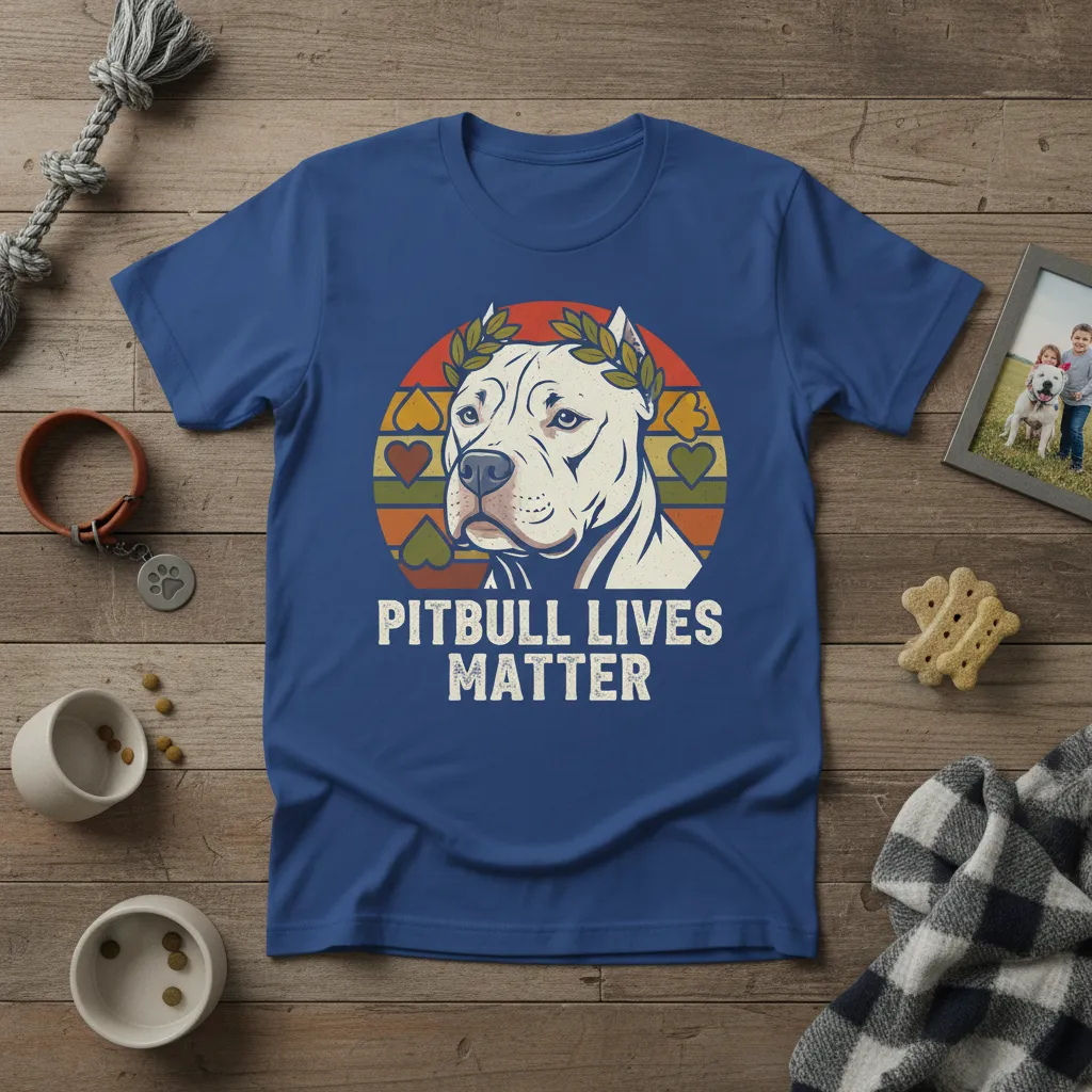 Pitbull Lives Matter Dog Lover T-Shirt Gift for Owners