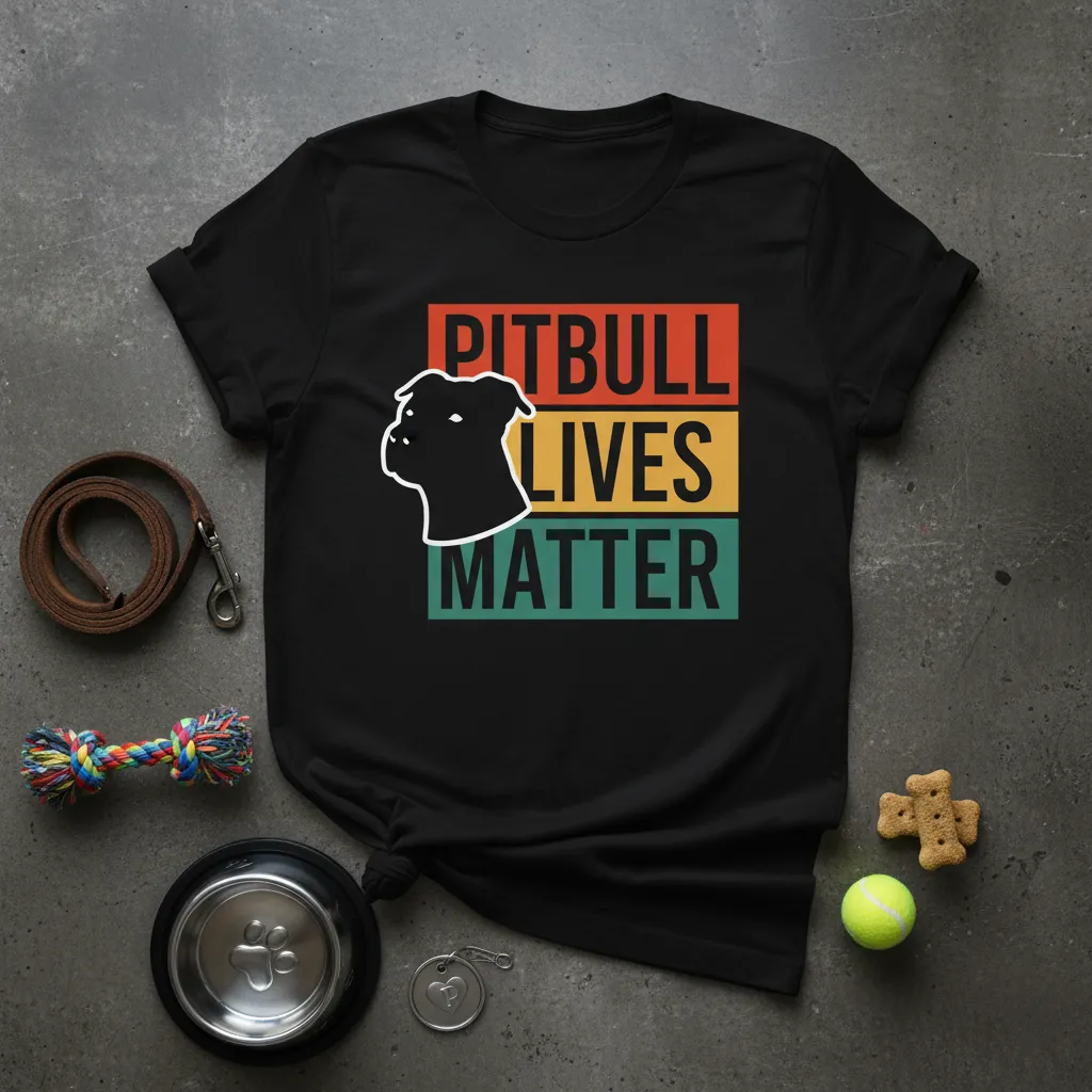 Pitbull Lives Matter T-Shirt Dog Lover Advocacy Gift