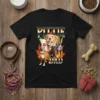 Pittie Dad T-Shirt design featuring multiple pitbull dogs with flames and lightning graphics