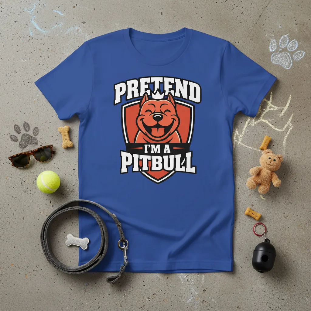 Pretend I’m a Pitbull Funny Dog Lover T-Shirt Gift