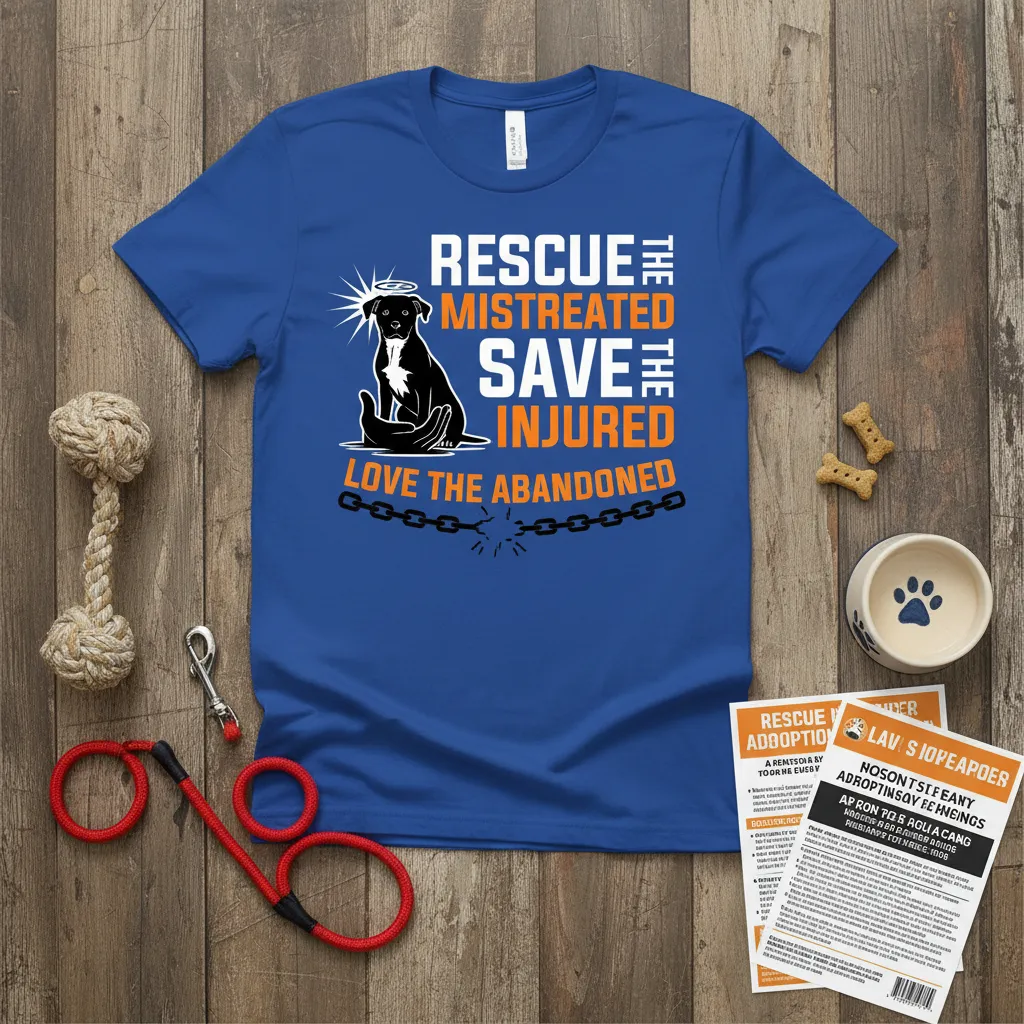 Rescue the Mistreated Save the Injured Dog Lover T-Shirt