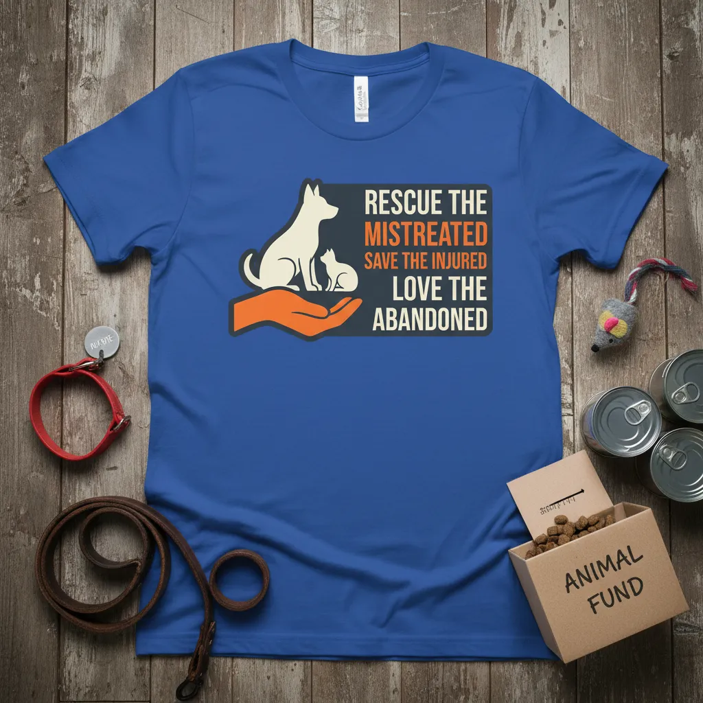 Rescue the Mistreated Save the Injured Love the Abandoned T-Shirt