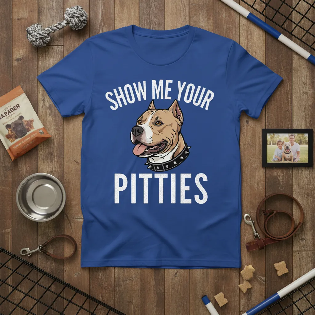Show Me Your Pitties Pitbull Dog Lover T-Shirt