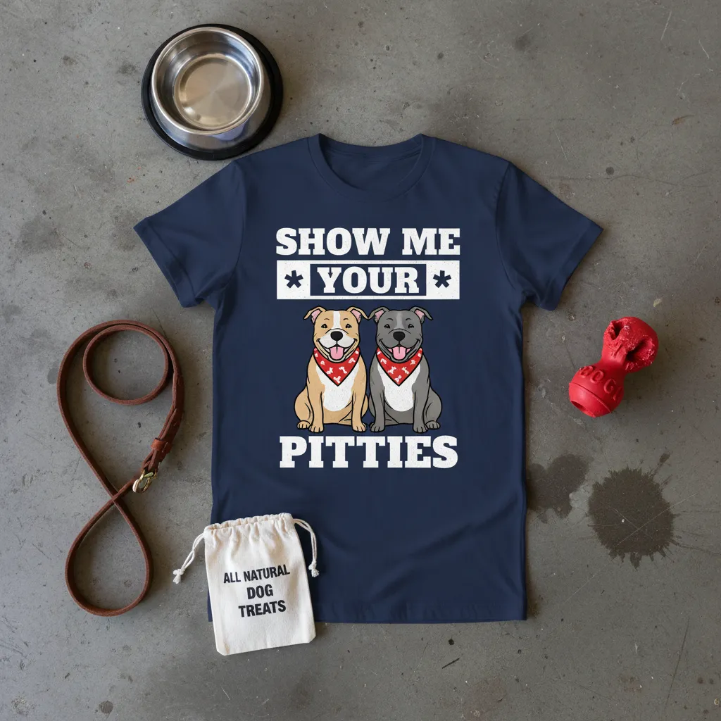 Show Me Your Pitties Pitbull Lover T-Shirt Gift