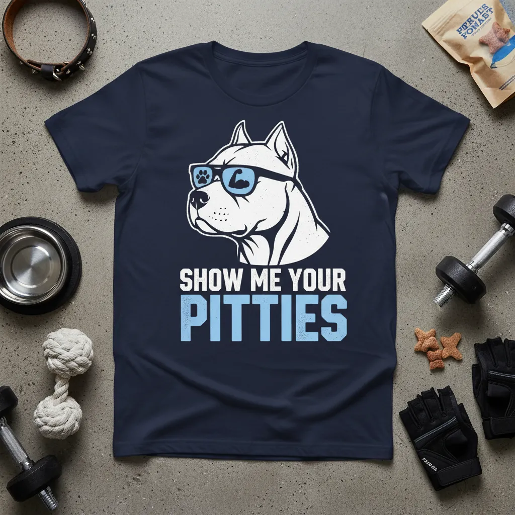 Show Me Your Pitties Pitbull Lover T-Shirt Gift