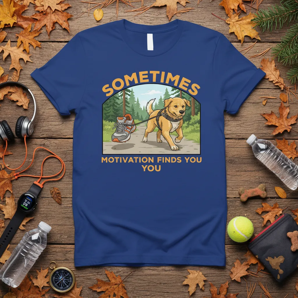 Sometimes Motivation Finds You You Dog Lover Tee