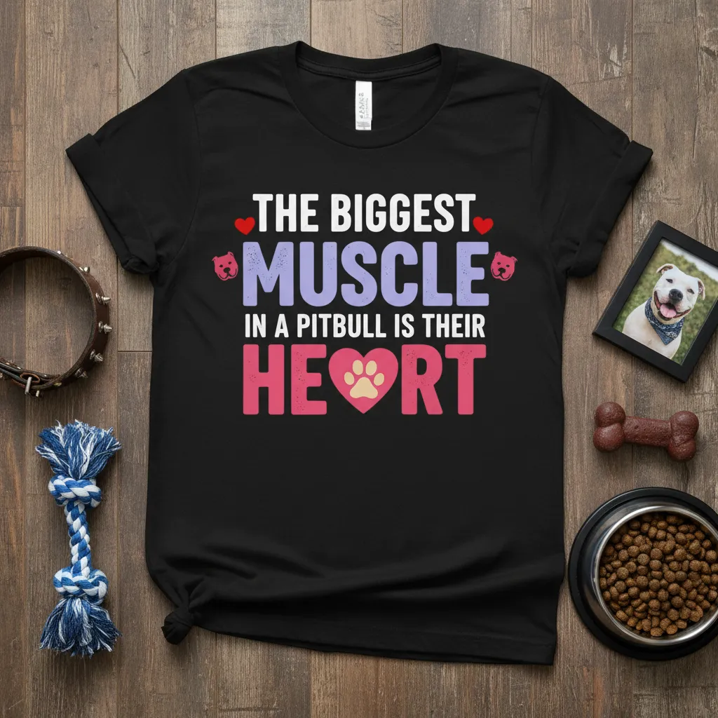 The Biggest Muscle in a Pitbull Is Their Heart T-Shirt