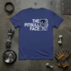The Pitbull Face t-shirt design with white text and a geometric pitbull face graphic