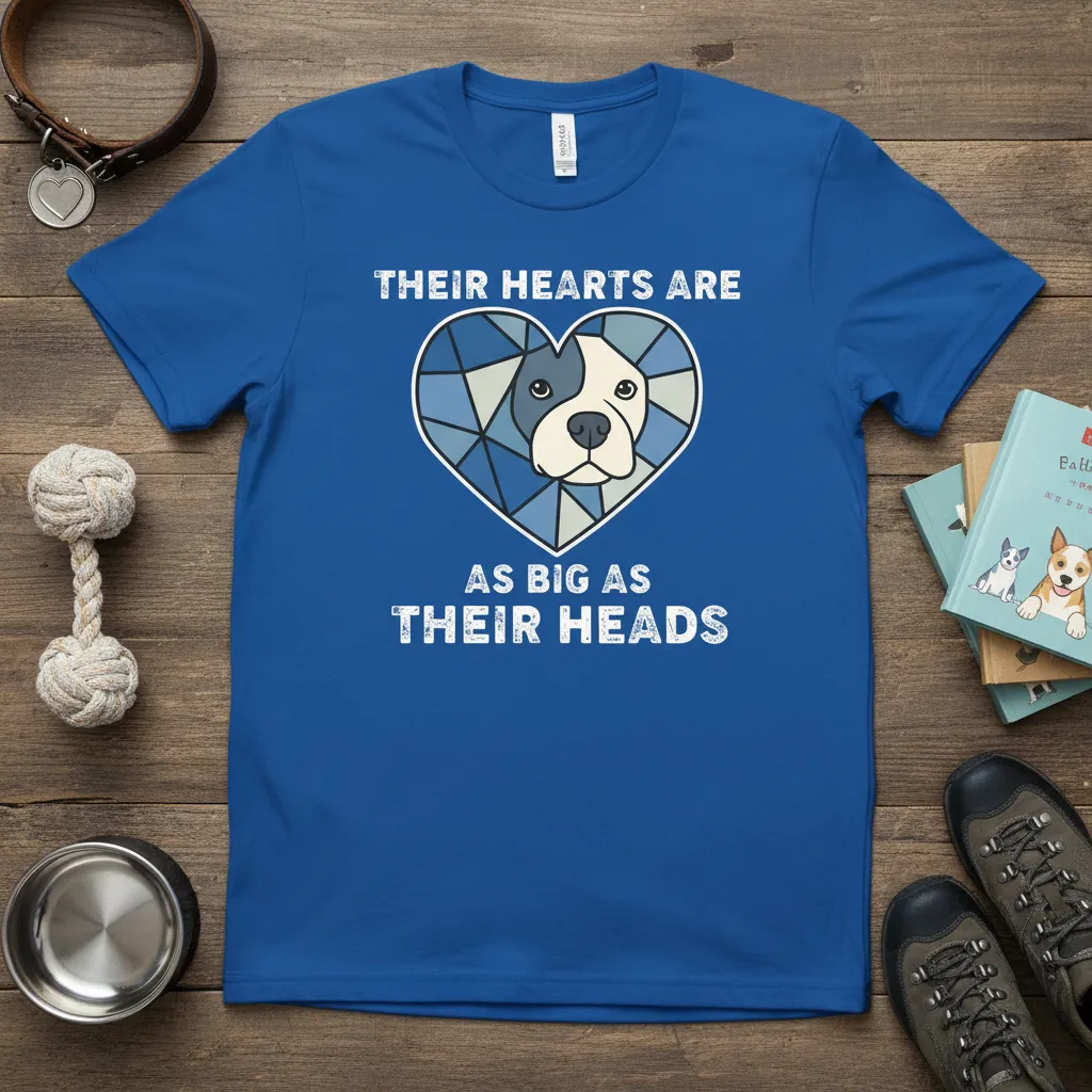 Their Hearts Are As Big As Their Heads Dog T-Shirt
