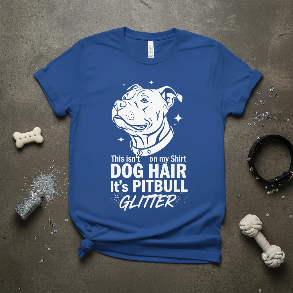 This Isn’t on My Shirt Dog Hair It’s Pitbull Glitter T-Shirt