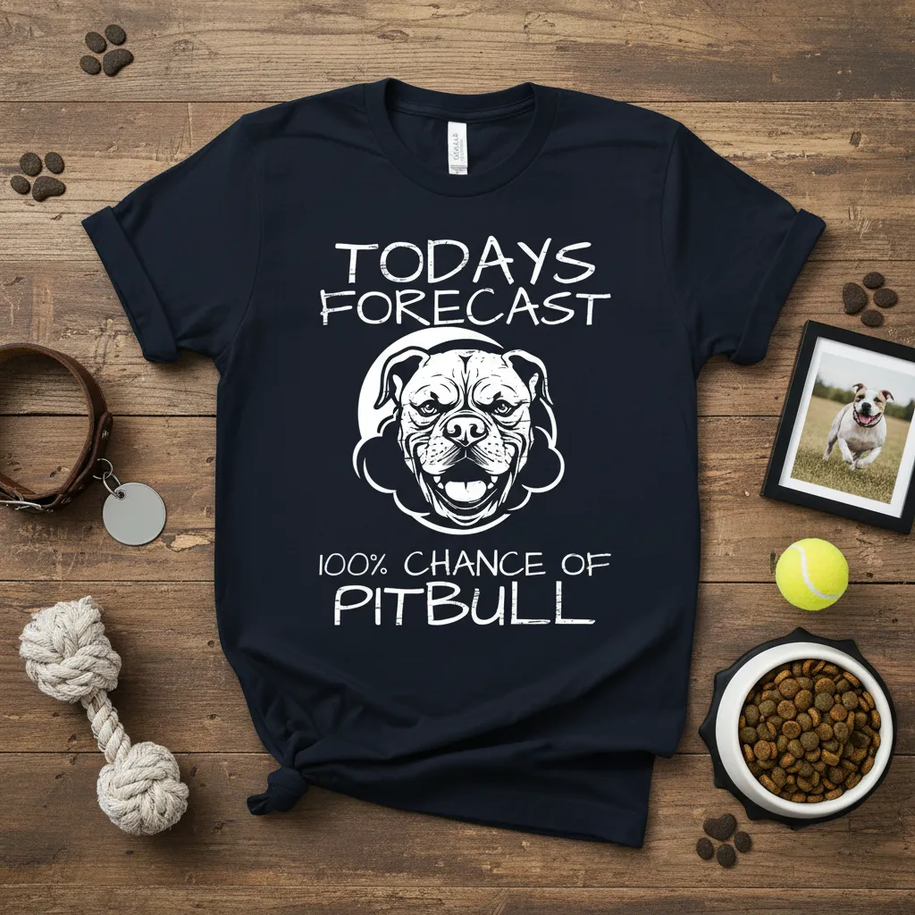 Todays Forecast 100% Chance of Pitbull T-Shirt