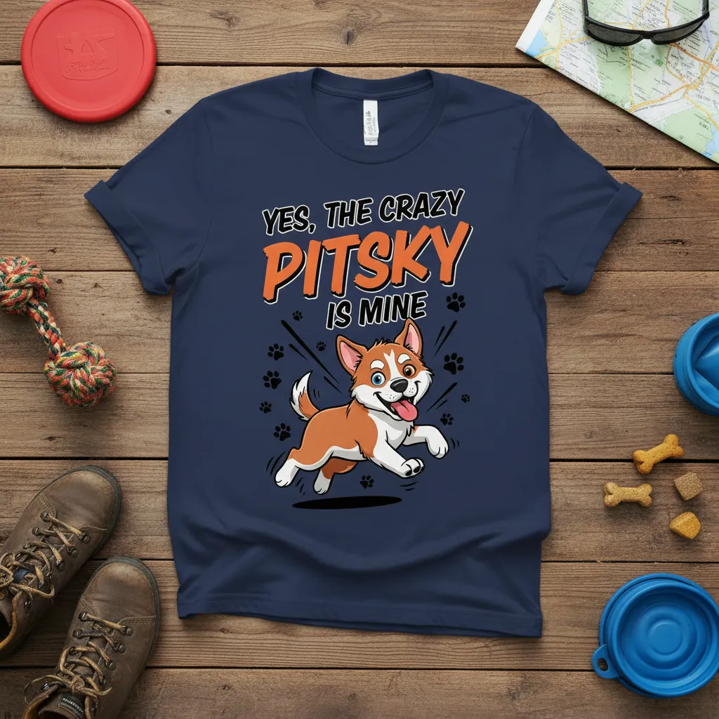 Yes, the Crazy Pitsky Is Mine T-Shirt Dog Lover Gift