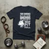 Pit bull dog t-shirt with the quote "Your Ignorance Is A Lot More Dangerous To Society Than My Pitbull" and