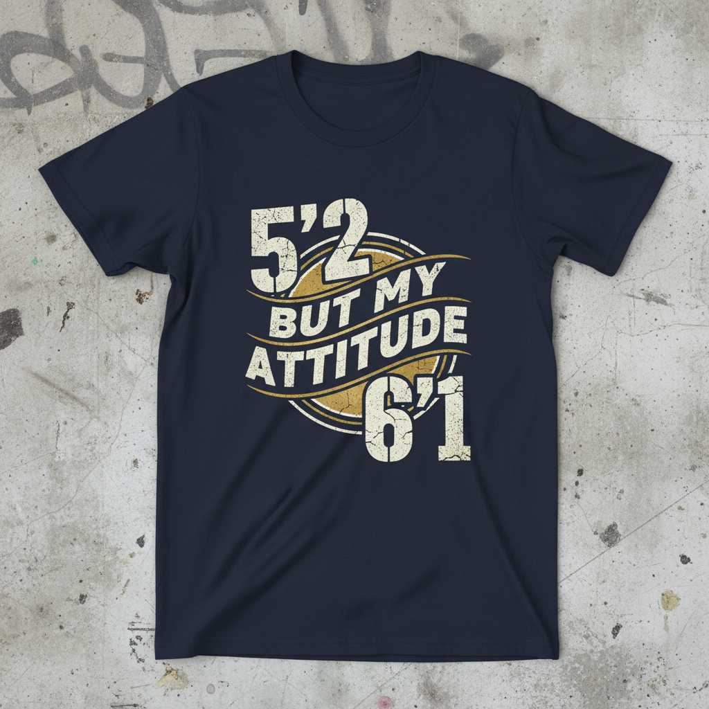 52 But My Attitude 61 Vintage T-Shirt, Funny Graphic Tee Novelty Gear