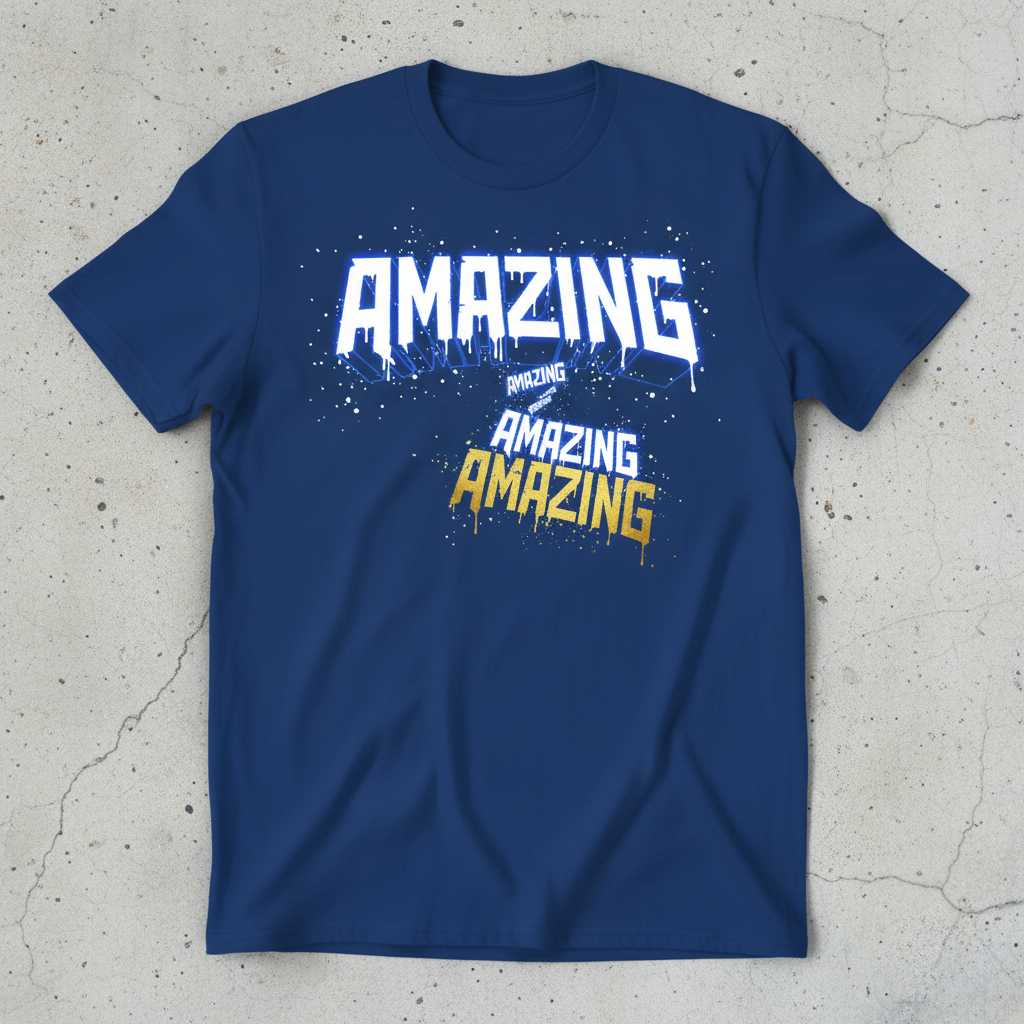 Amazing Maze Game Graffiti T-Shirt, Funny Distressed Novelty Tee Graphic Gear
