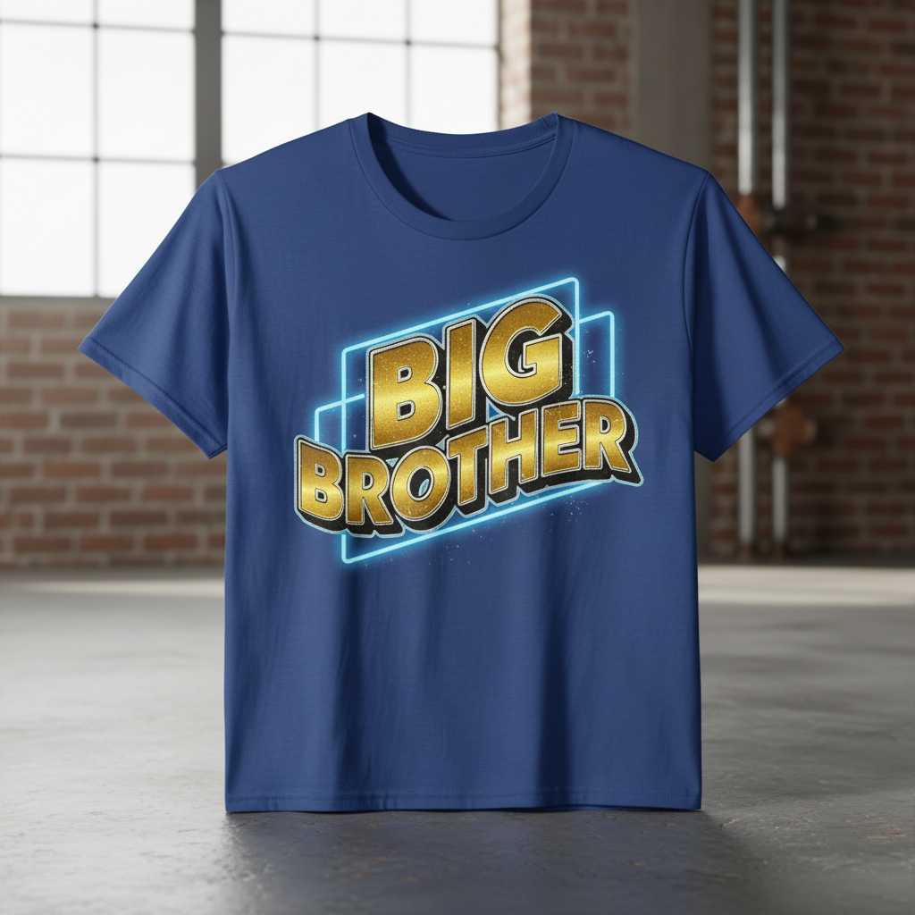 Big Brother Retro Graphic T-Shirt, Unisex Novelty Tee Top Present Idea