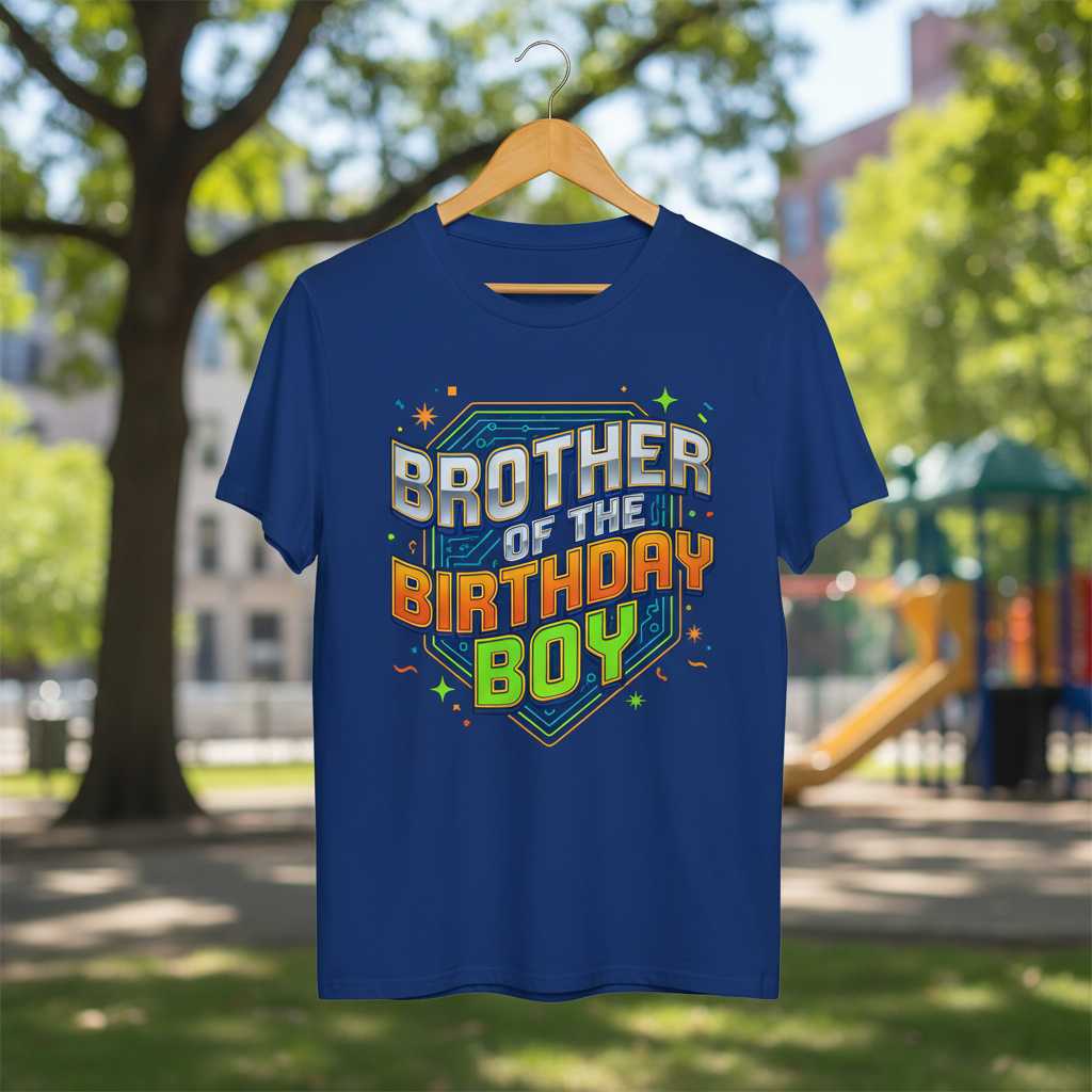 Brother Of The Birthday Boy Graphic T-Shirt, Funny Birthday Tee Outfit Idea