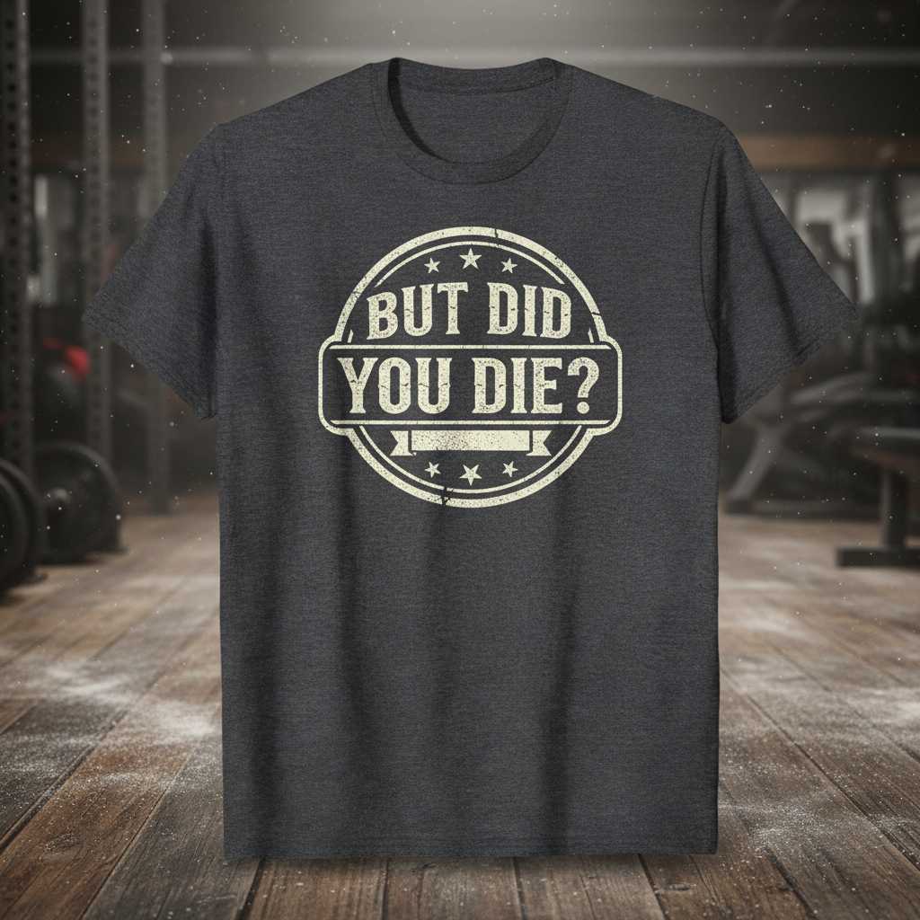 But Did You Die- Vintage Distressed T-Shirt, Funny Graphic Tee Novelty Gear