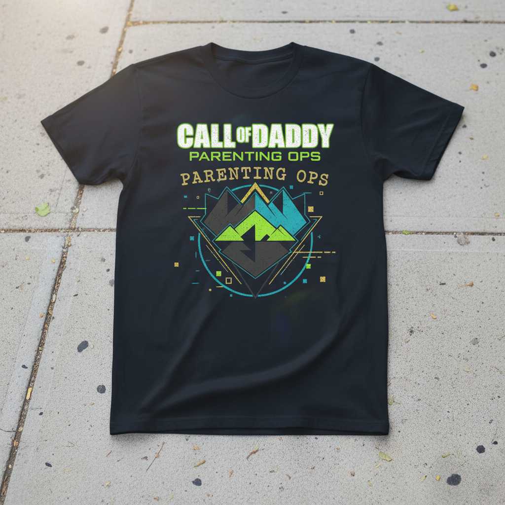 Call Of Daddy Parenting Ops Graphic T-Shirt, Funny Fathers Day Tee Gift Idea