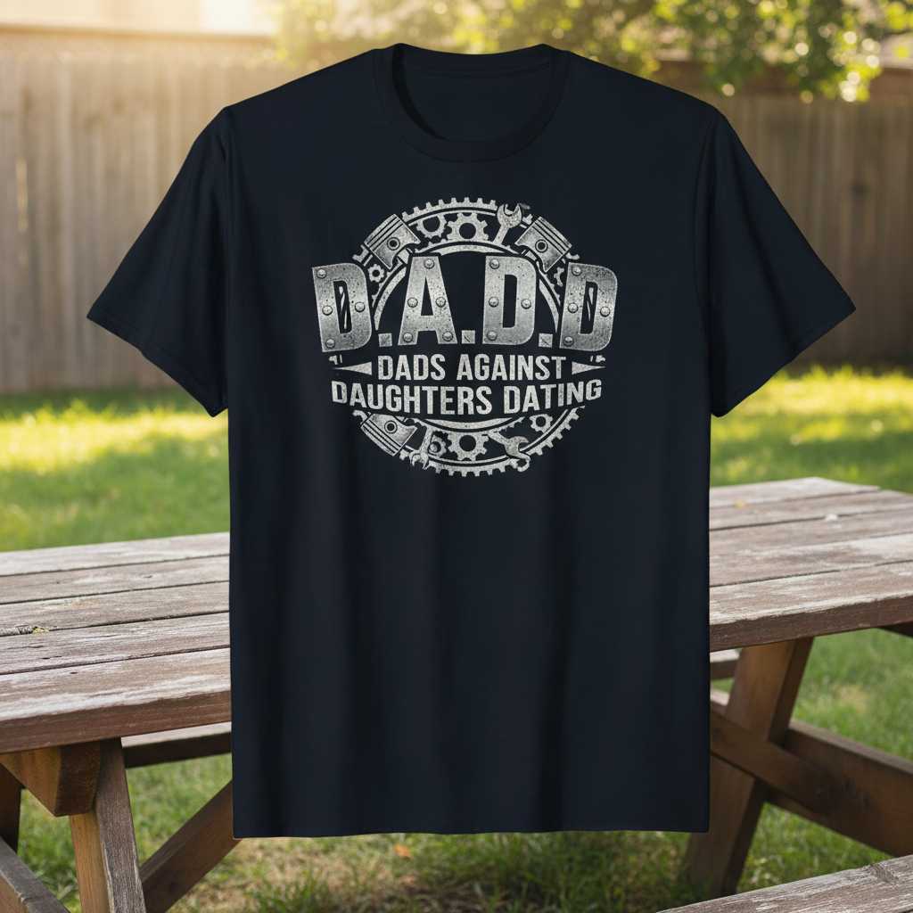 D.A.D.D Dads Against Daughters Dating Vintage Distressed T-Shirt Funny Tee