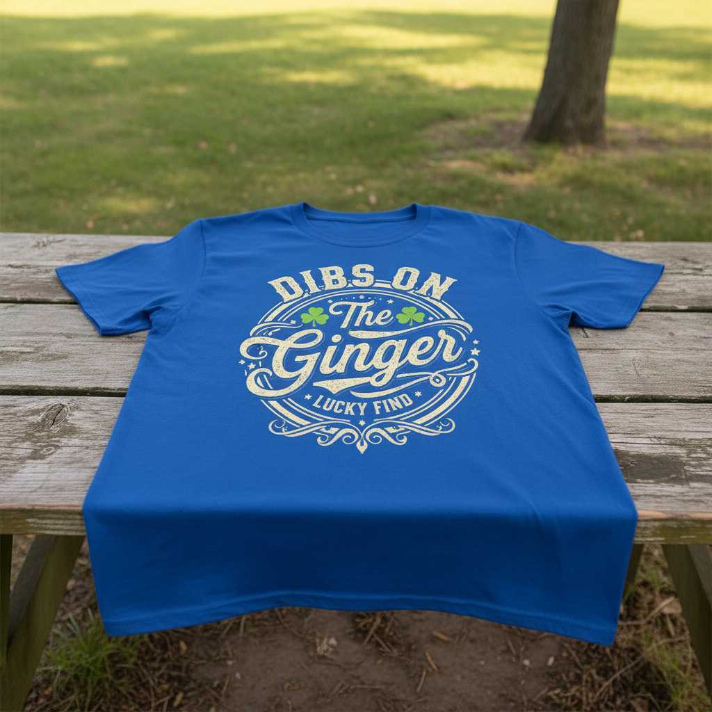 Dibs On The Ginger Lucky Find Vintage T-Shirt, Funny St. Patricks Day Tee