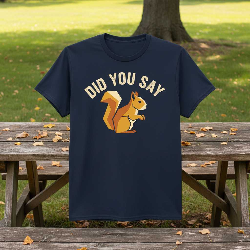 Did You Say Squirrel Vintage Dachshund T-Shirt, Funny Novelty Graphic Tee Idea