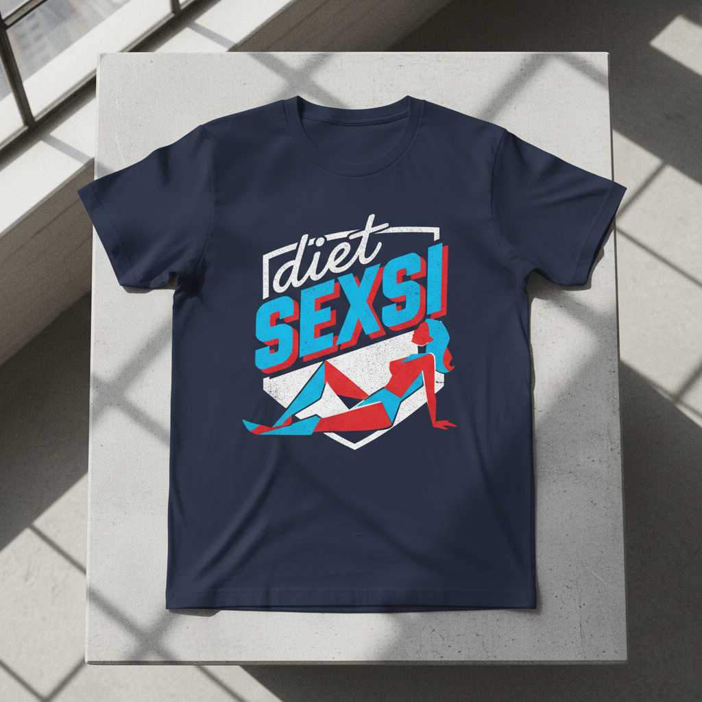 Diet Sexsi Retro Vintage T-Shirt Funny Graphic Novelty Tee Parody Gear