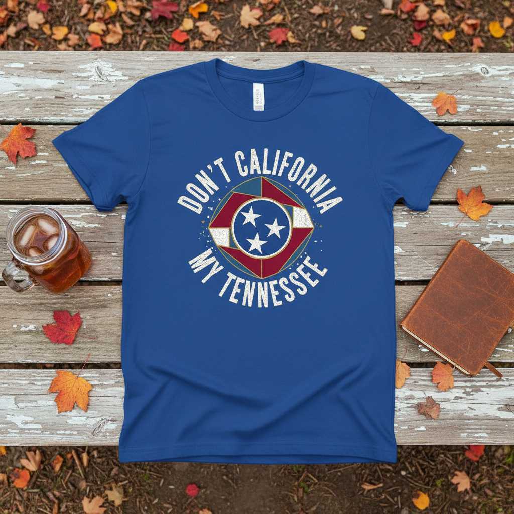 Dont California My Tennessee Vintage Distressed T-Shirt, Souvenir Tee