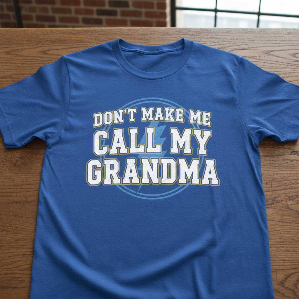 Dont Make Me Call My Grandma Retro T-Shirt, Funny Graphic Tee Idea