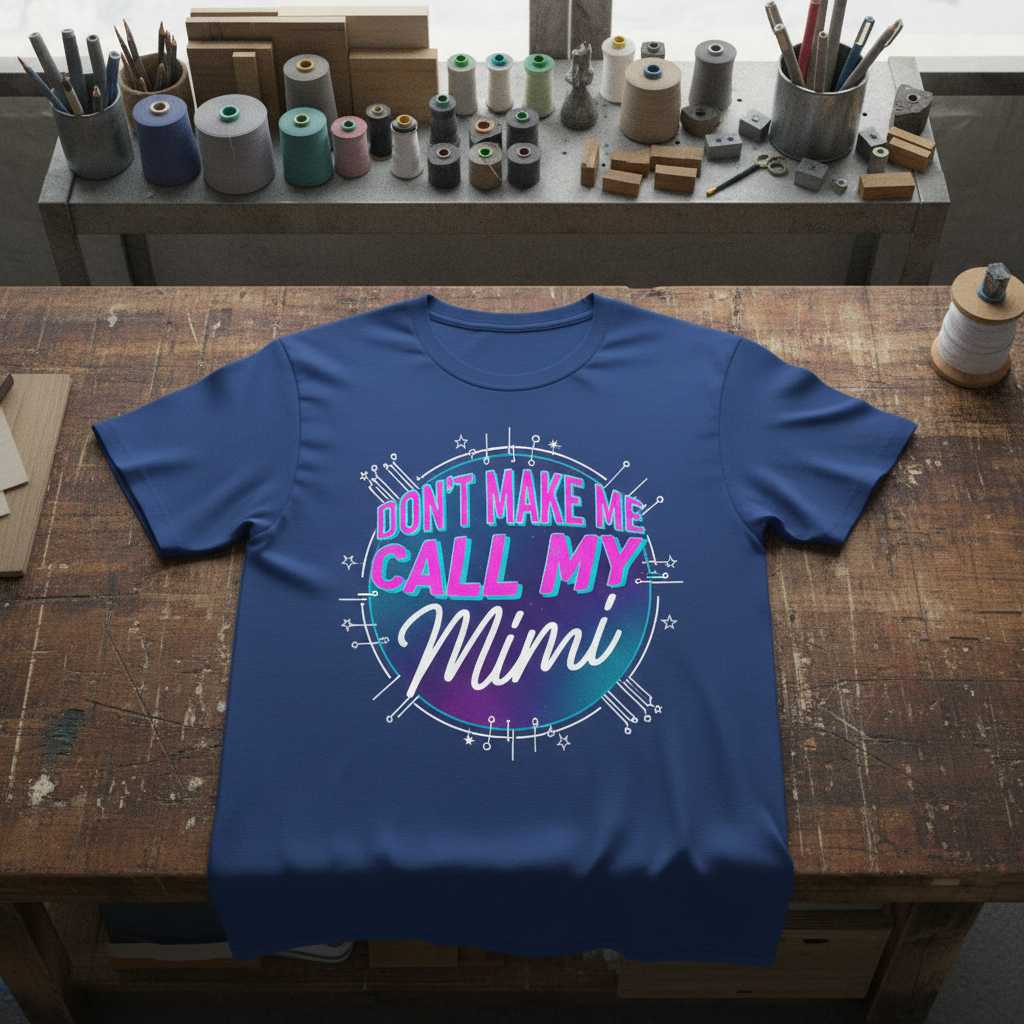 Dont Make Me Call My Mimi Retro T-Shirt, Funny Graphic Tee Novelty Idea