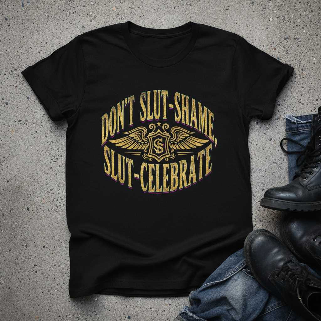 Dont Slut-Shame, Slut-Celebrate Vintage Distressed T-Shirt, Funny Tee Merch