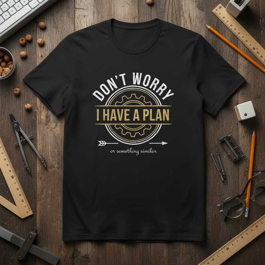 Dont Worry I Have A Plan Or Something Similar Vintage T-Shirt Novelty Tee